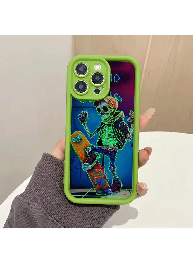 Green Shockproof Protective Case for iPhone 14 Sandblasted Premium Cover - Image 1